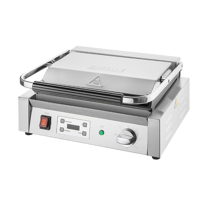 Buffalo Extra Large Contact Grill Geribbeld & Vlakke Plaat