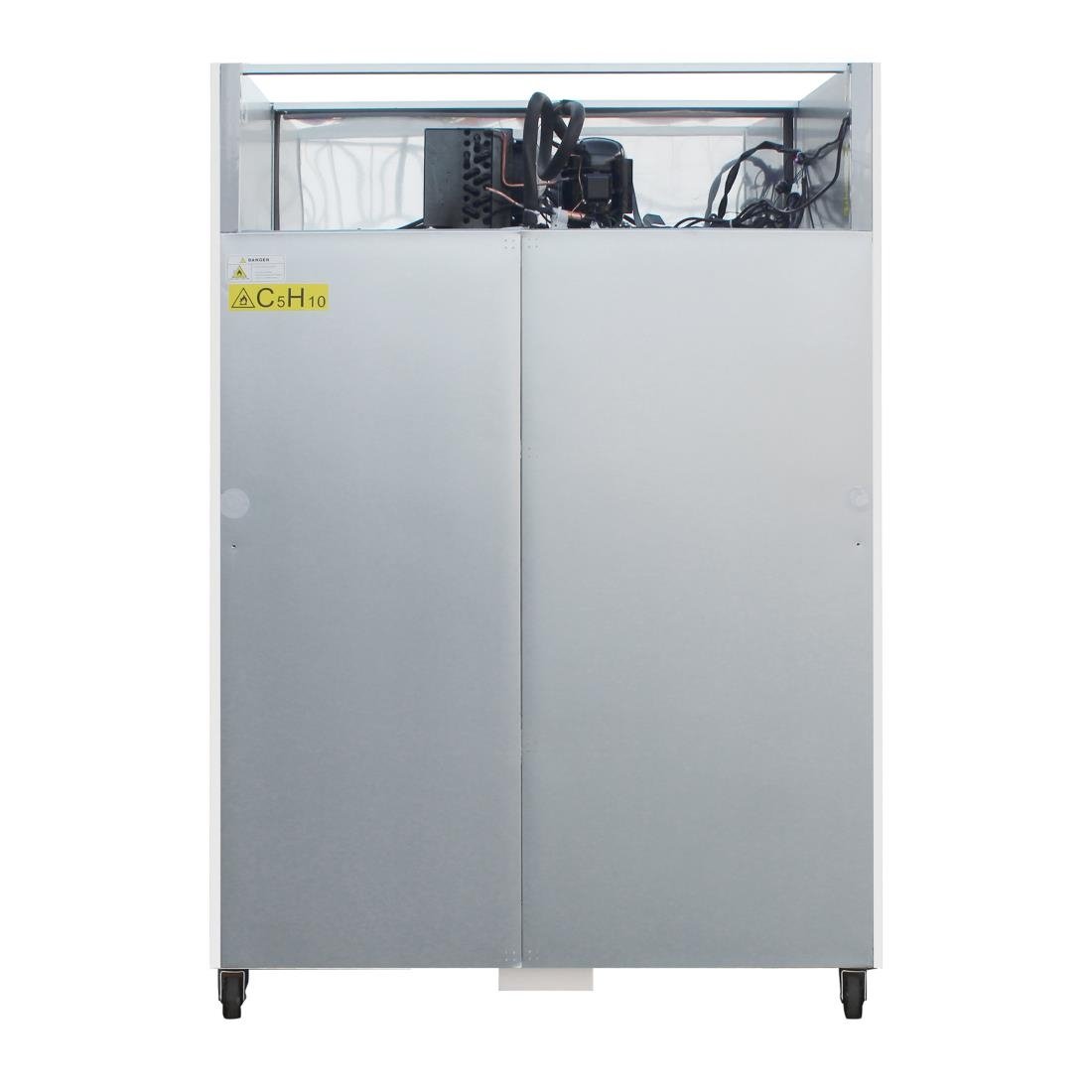 Polar G-serie 2-deurs vriezer wit 1200L