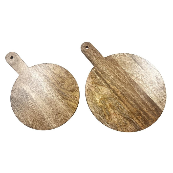 Olympia Ronde Displaystandaard van Mangohout met Metalen Poten 350x250x80mm