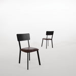 Bolero vintage stoel mokka (4 stuks)