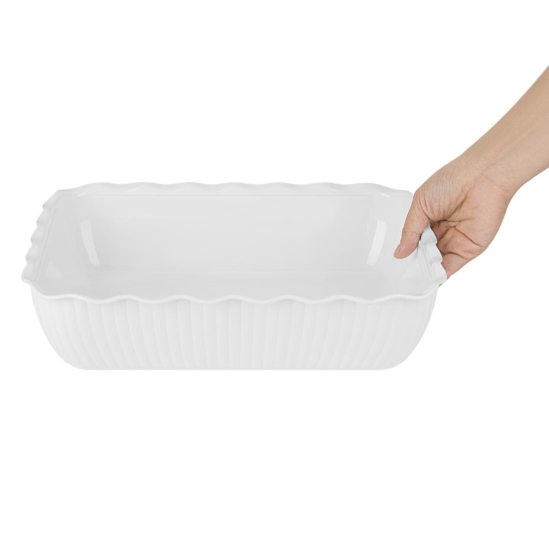 Olympia Kristallon Grote Saladebak - Wit