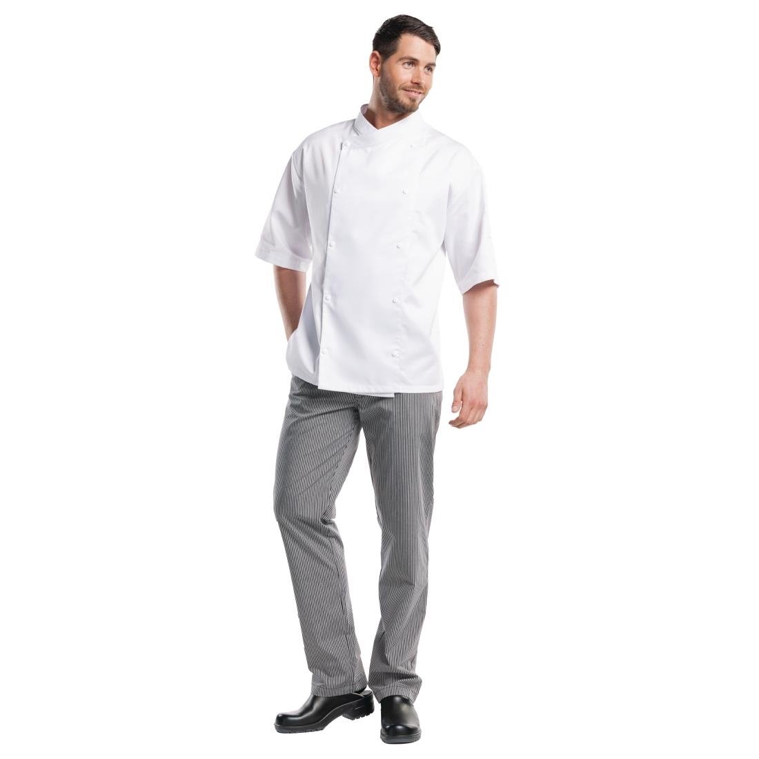 Chaud Devant Grigio koksbroek zwart-grijs gestreept 44