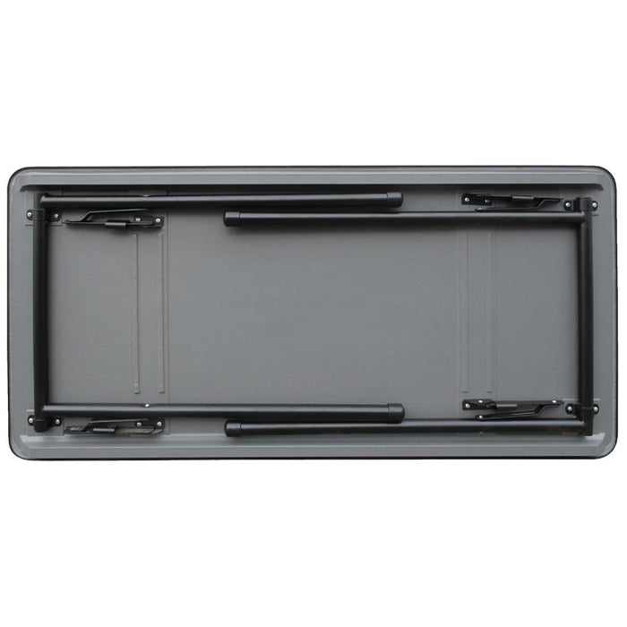 Bolero ABS rechthoekige klaptafel grijs 122cm