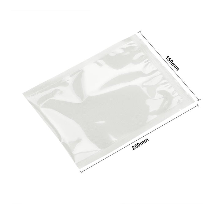 Vogue Composteerbare Geëmbosseerde Vacuumzakken 150x250mm (Pak Van 50)