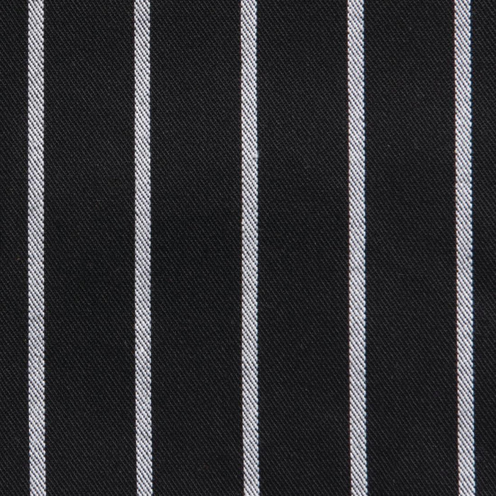 Chef Works Premium geweven schort zwart-wit gestreept