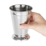 Olympia Barware Geborduurde Julep Beker Roestvrij Staal 370ml