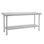 Vogue RVS werktafel zonder achteropstand 90x180x60cm