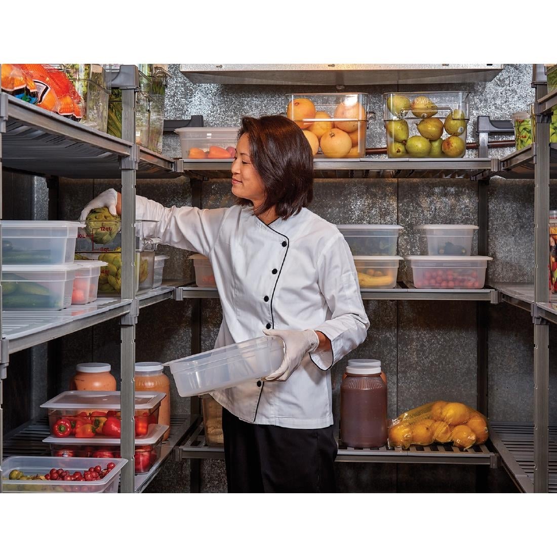 Cambro stelling 183cm hoog 4 planken - 54cm diep - 107cm breed