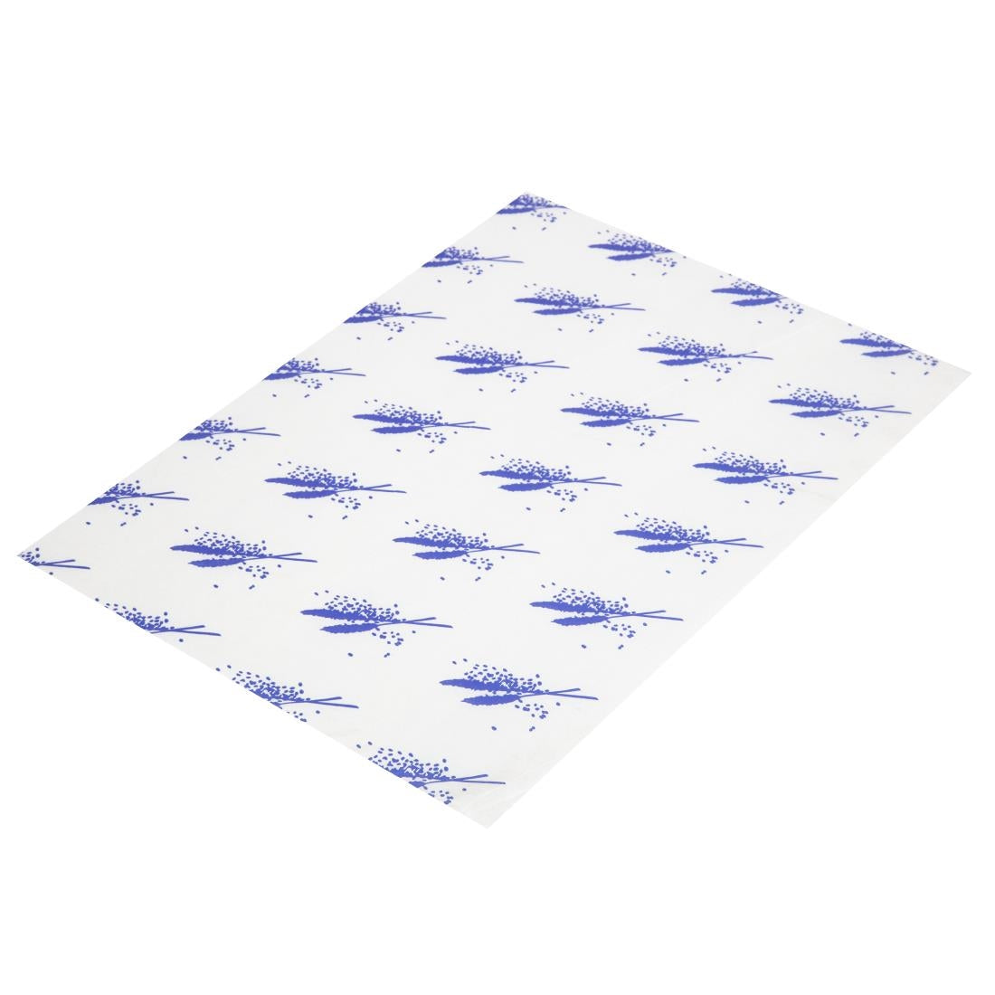 Vetvrij hamburger papier blauw (1000 stuks)