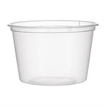 Fiesta recyclebare plastic magnetronbestendige delicatessenpotten 100 ml / 3,5 oz (100 stuks)