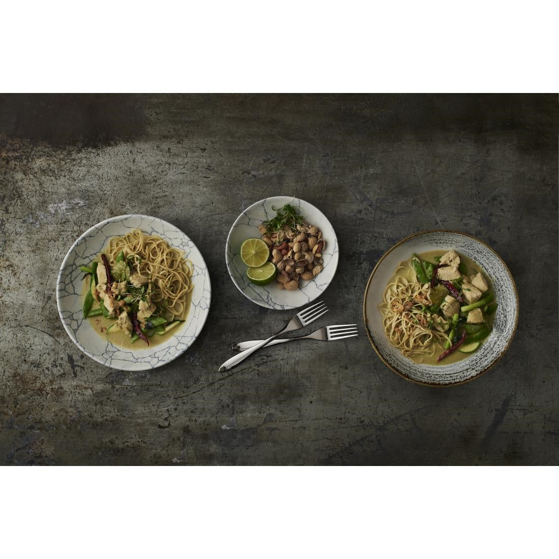 Churchill Studio Prints Kintsugi Pearl Grey Evolve Coupe Kom 24.8cm (Pak van 12)