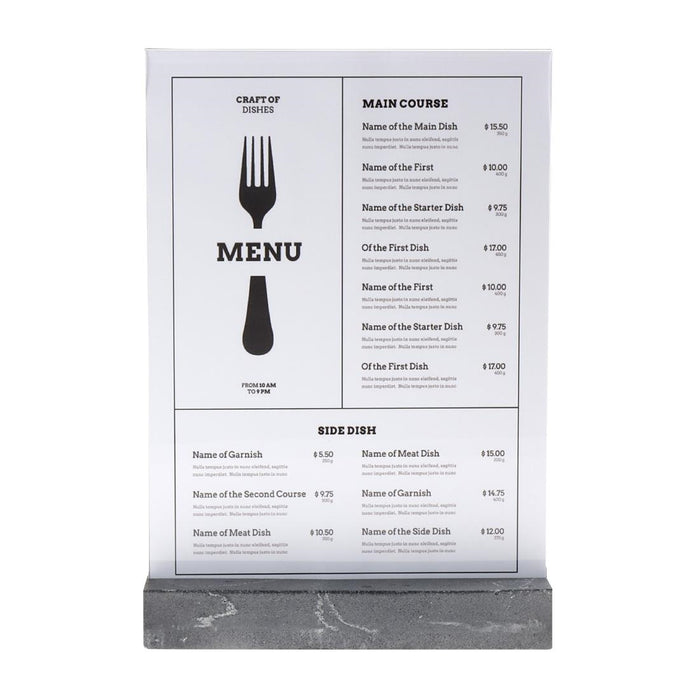 Europel Bordhouder A4 Polystone Antraciet