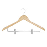 Bolero Houten Hanger Met Antislipclips (Pak Van 10)