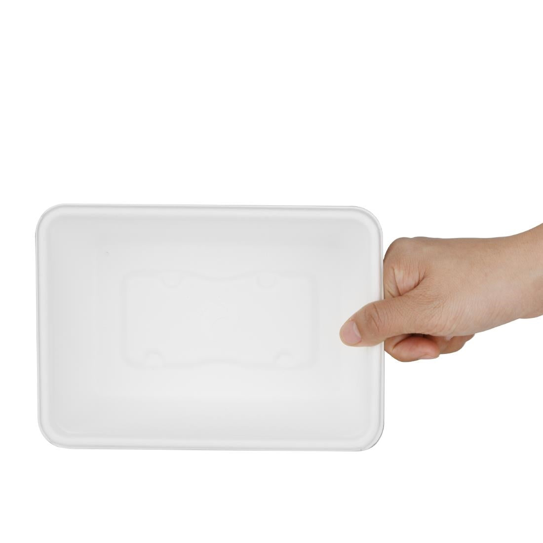 Fiesta Composteerbare Bagasse Voedselcontainer Bases 800ml (Pakket Van 100)