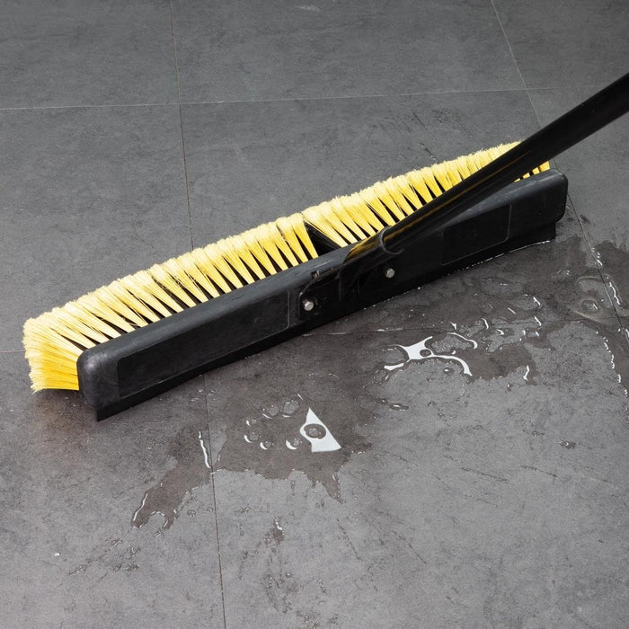 Jantex Zware Bezem & Steel Set Met Trekker 24"