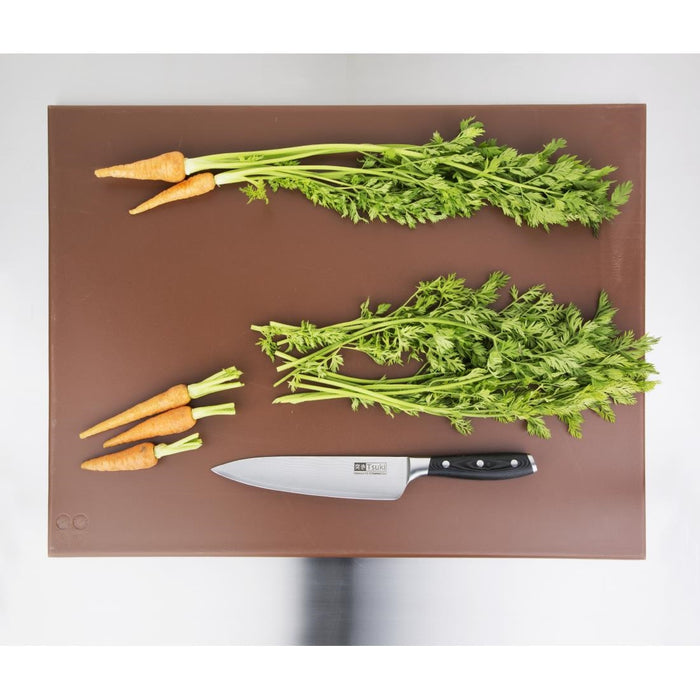 Hygiplas HDPE snijplank bruin 600x450x12mm