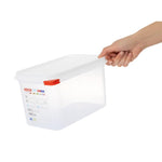 Araven GN 1/4 voedselbak met deksel 4,3L (4 stuks)