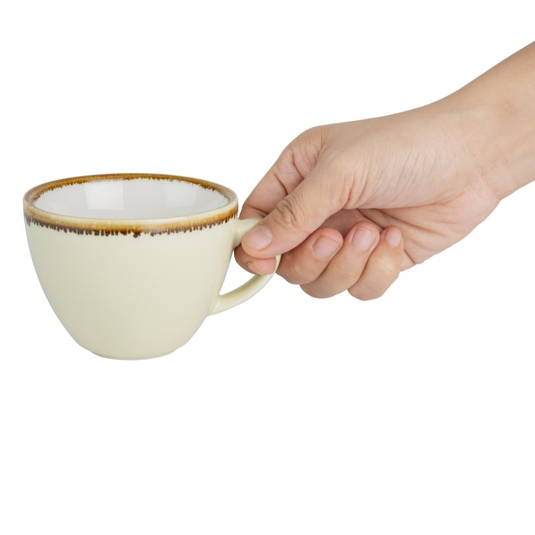 Olympia Kiln cappuccinokopjes zandsteen 23cl (6 stuks)