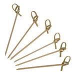 Fiesta Compostable biologisch afbreekbare bamboeprikkers met krul (100 stuks)