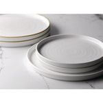 Churchill Stonecast Barley White Bord Met Opstaande Rand 22cm (pak van 6)