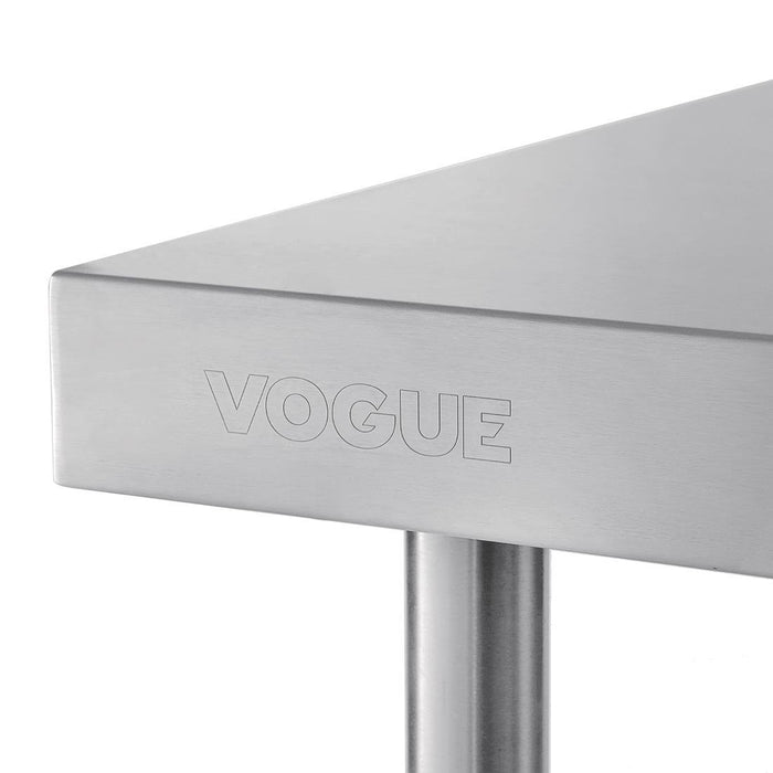 Vogue RVS werktafel met achteropstand 90x90x60cm