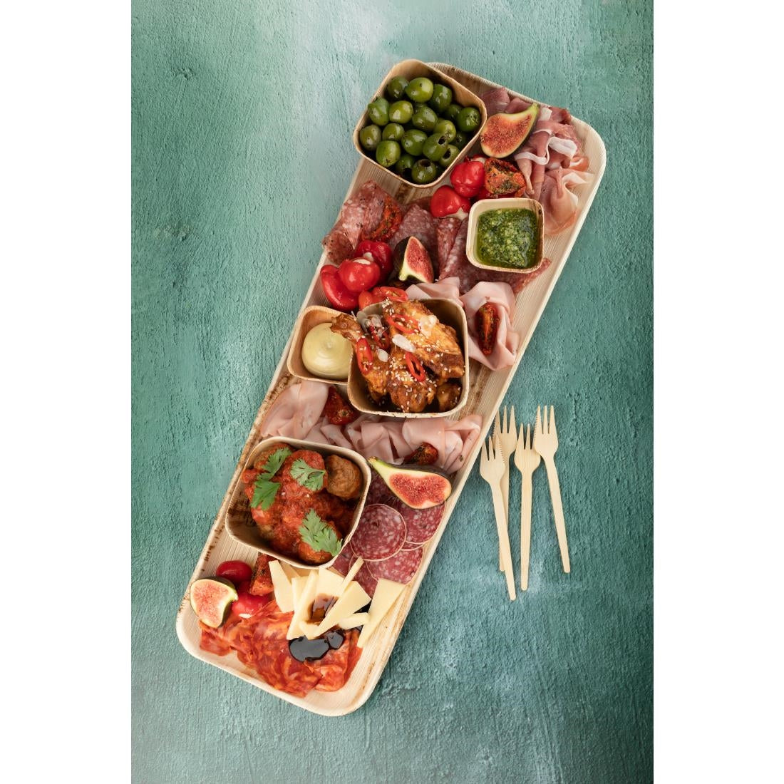 Sier Disposables Snackvork bamboe 135 mm (doos 100)