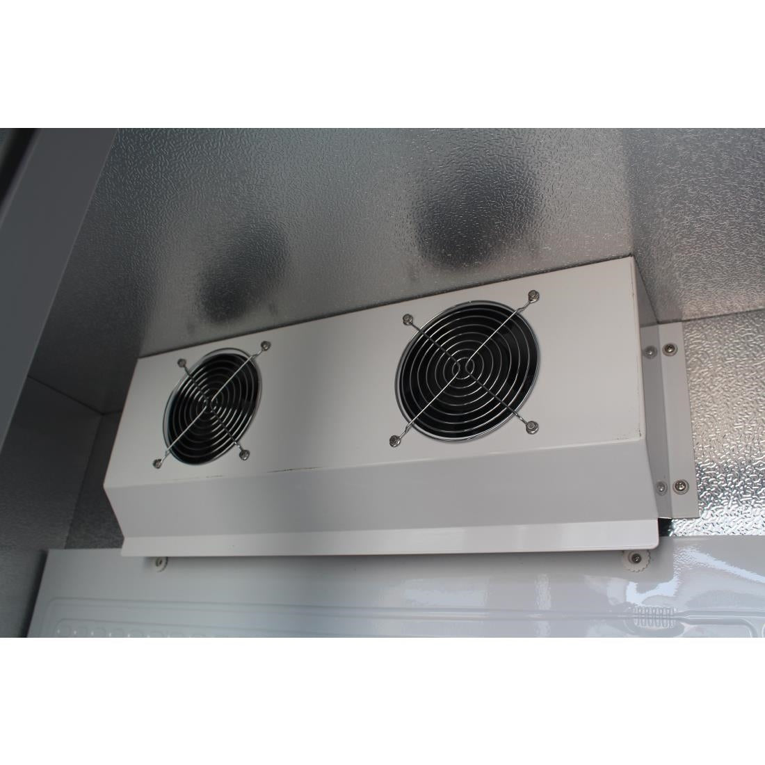 Polar G-serie staande barkoeling/display koeling met schuifdeuren 490L zwart