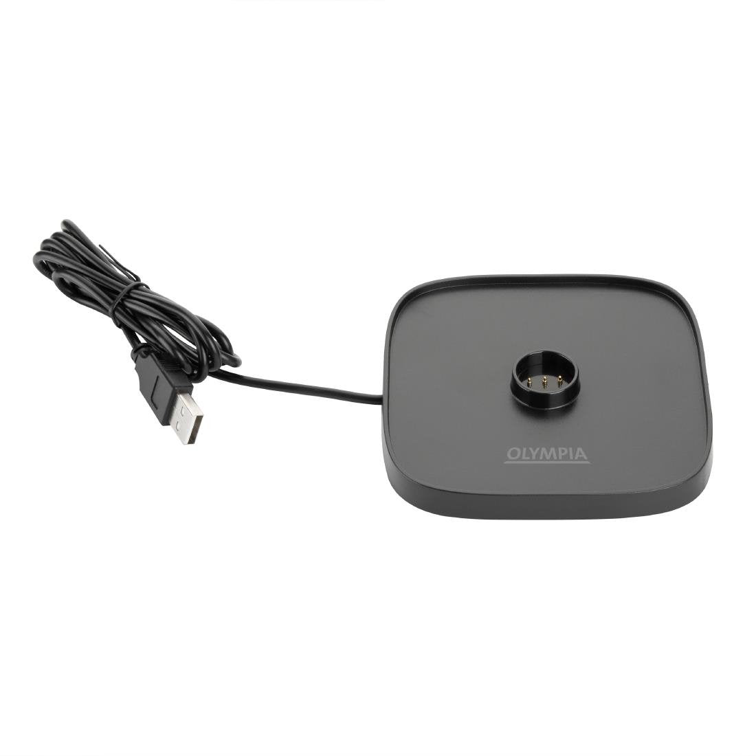 Olympia Lucca Tafellamp Vierkante Koepel Zwart 300mm