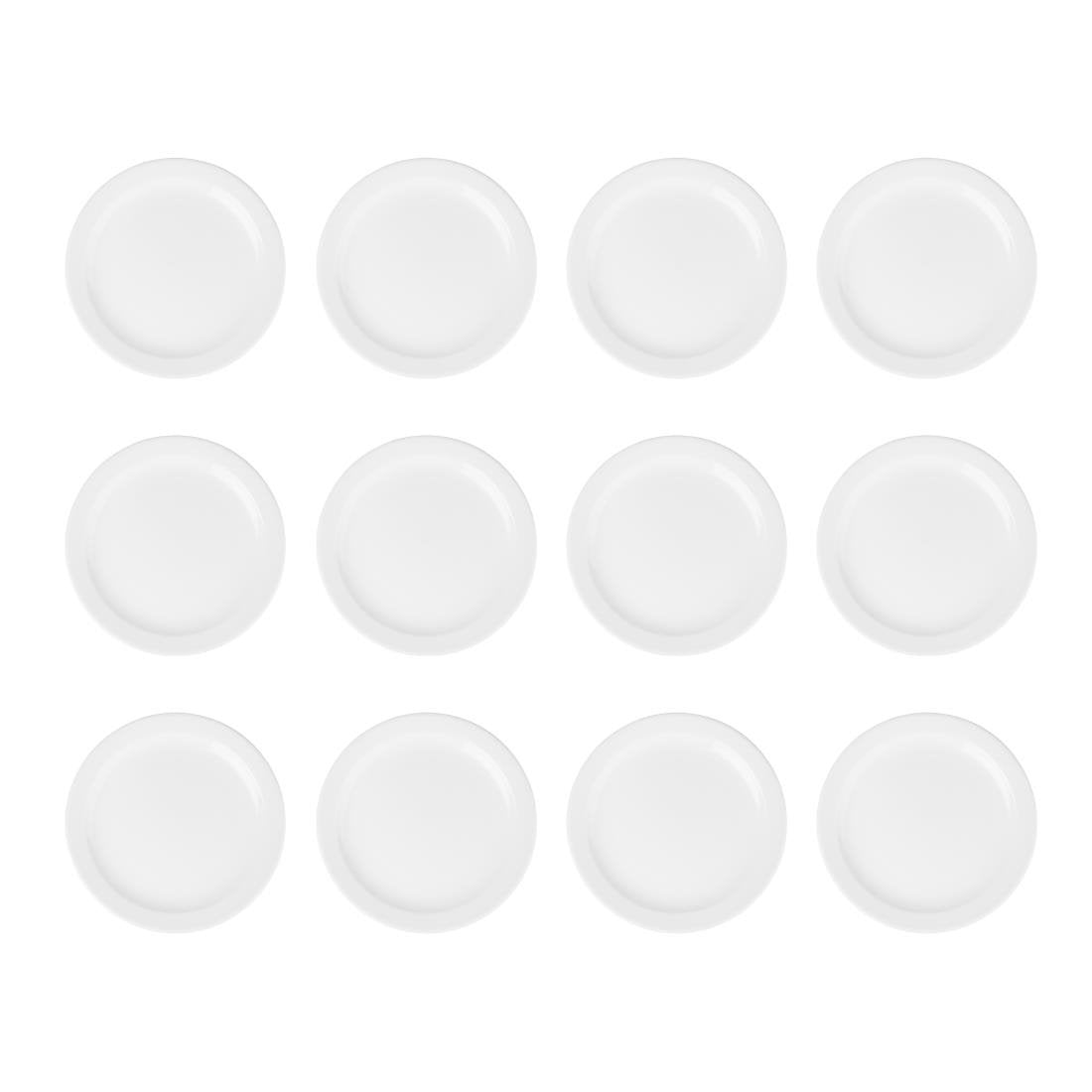Olympia Athena borden met smalle rand 25,4cm (12 stuks)
