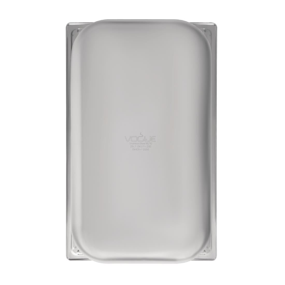 Vogue heavy-duty RVS GN 1/1 bak 200mm