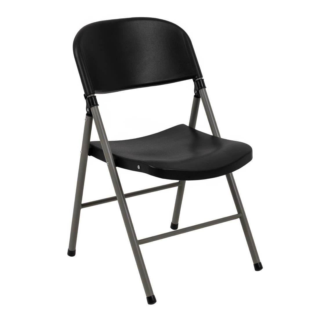 Bolero opklapbare stoelen zwart (2 stuks)