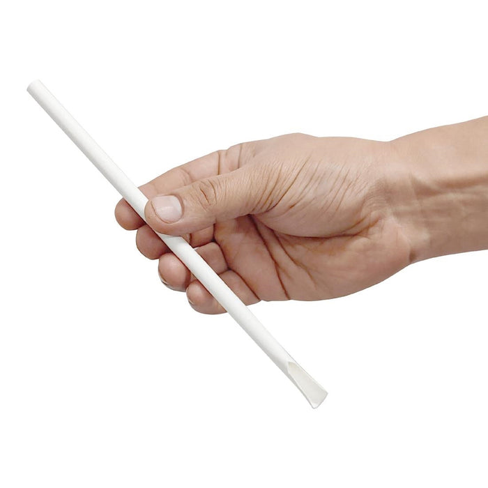 Fiesta Composteerbare Papieren Lepelrietje Wit 210x8mm (Verpakking Van 250)