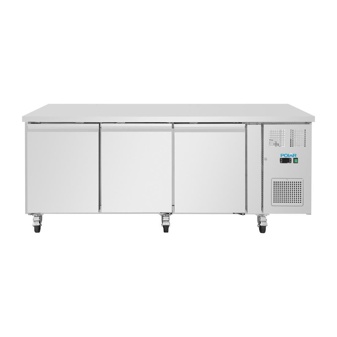 Polar U-serie 3-deurs counter met euronorm opslag 634L