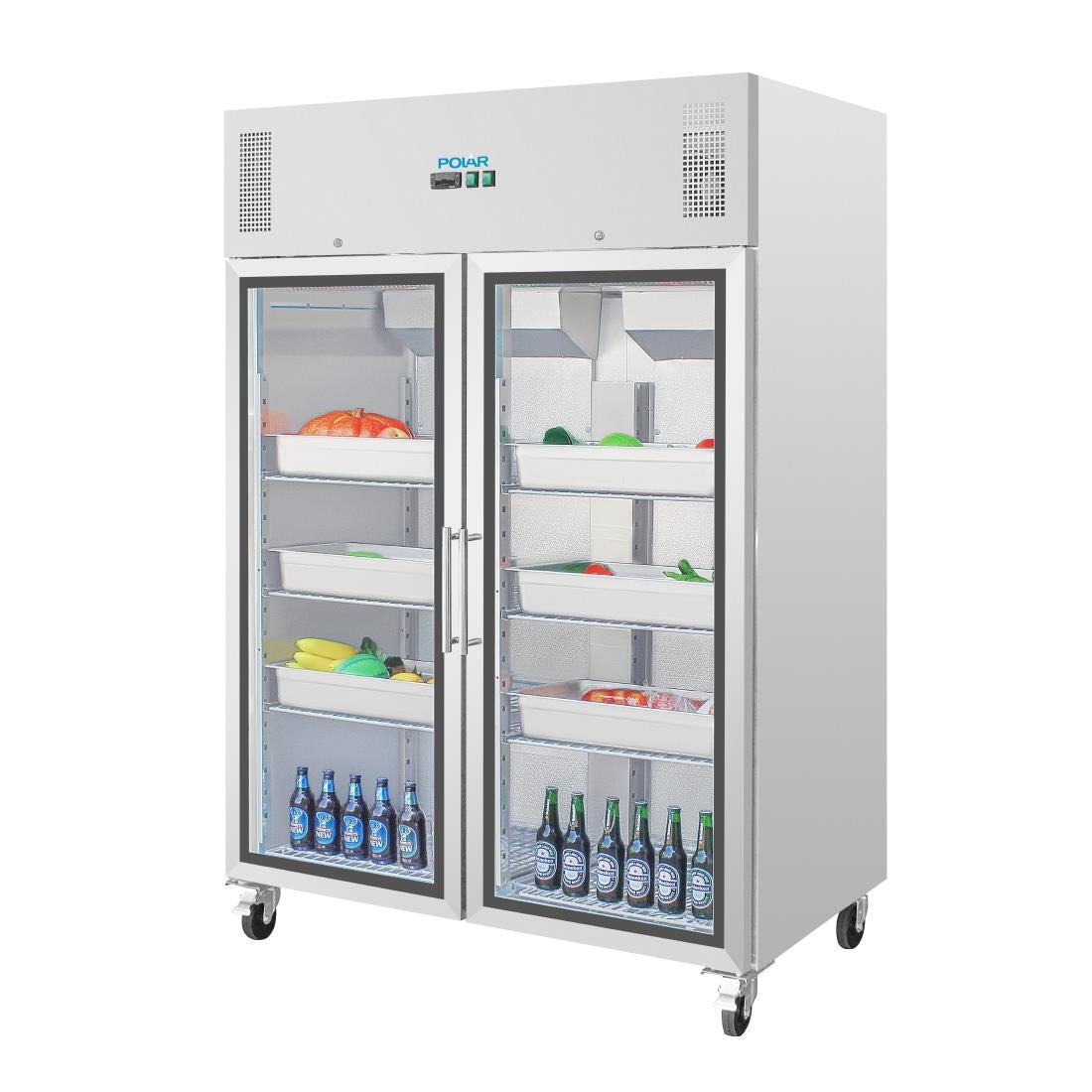 Polar G-serie Gastro 2-deurs display koeling 1200L