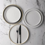 Churchill Stonecast Barley White Bord Met Opstaande Rand 25.9cm (pak van 6)