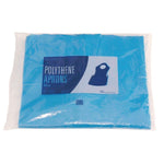 Disposable polyethyleen halterschorten 14,5 micron blauw (100 stuks)