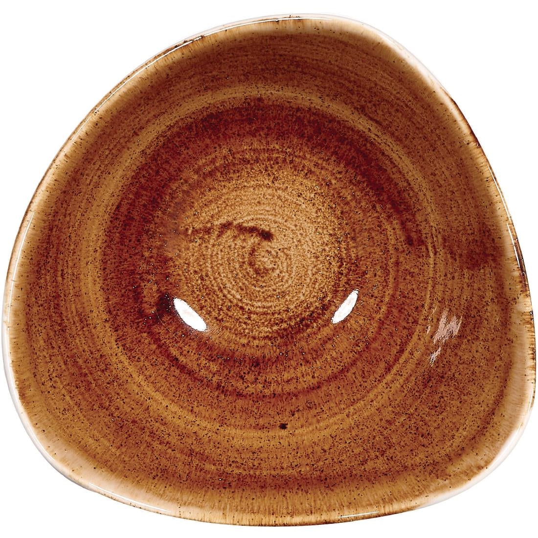 Churchill Stonecast Patina Vintage Copper Driehoekige Kom 15.2cm (pak van 12)