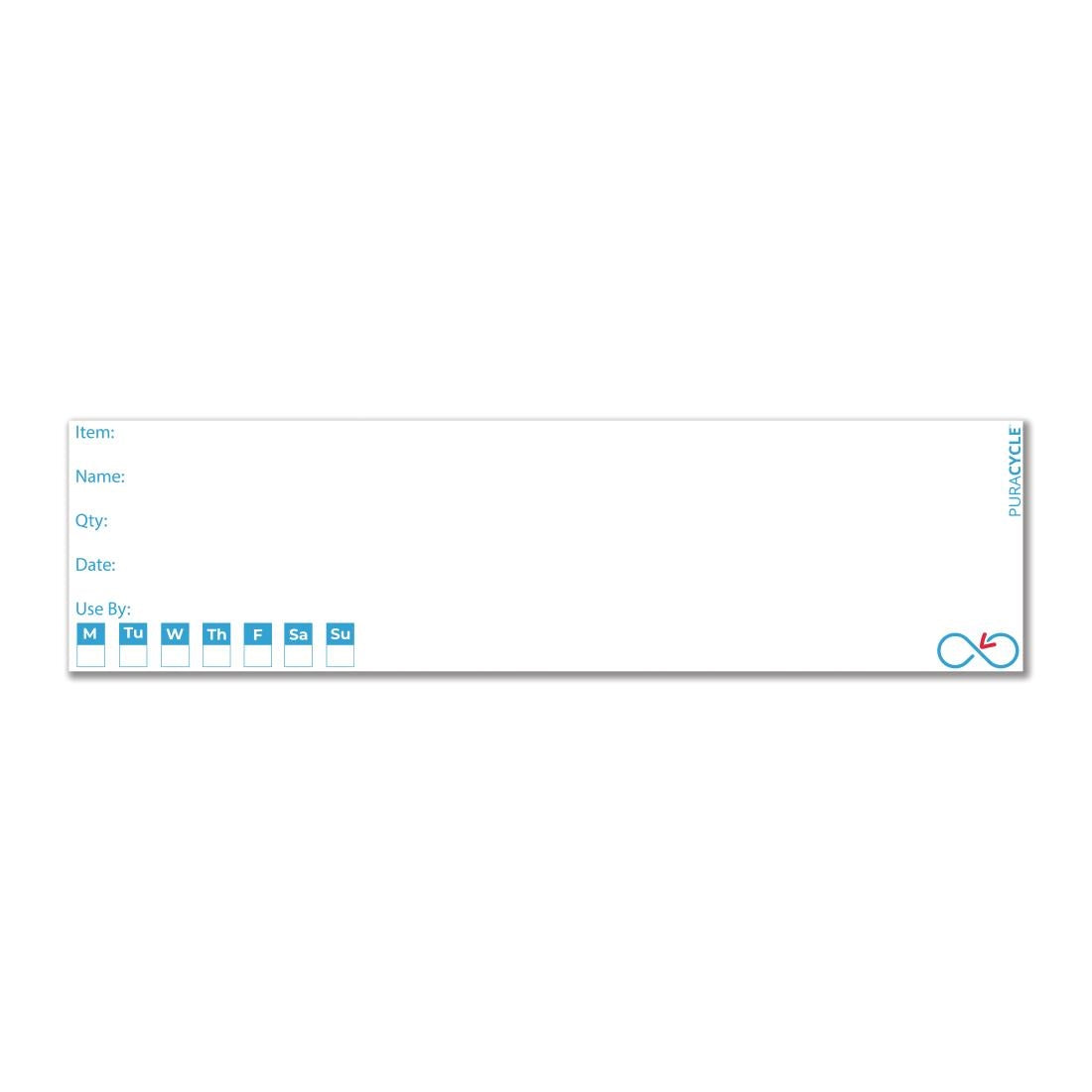 Puracycle herbuikbare blanco dagetiketten voor flessen (25 stuks)