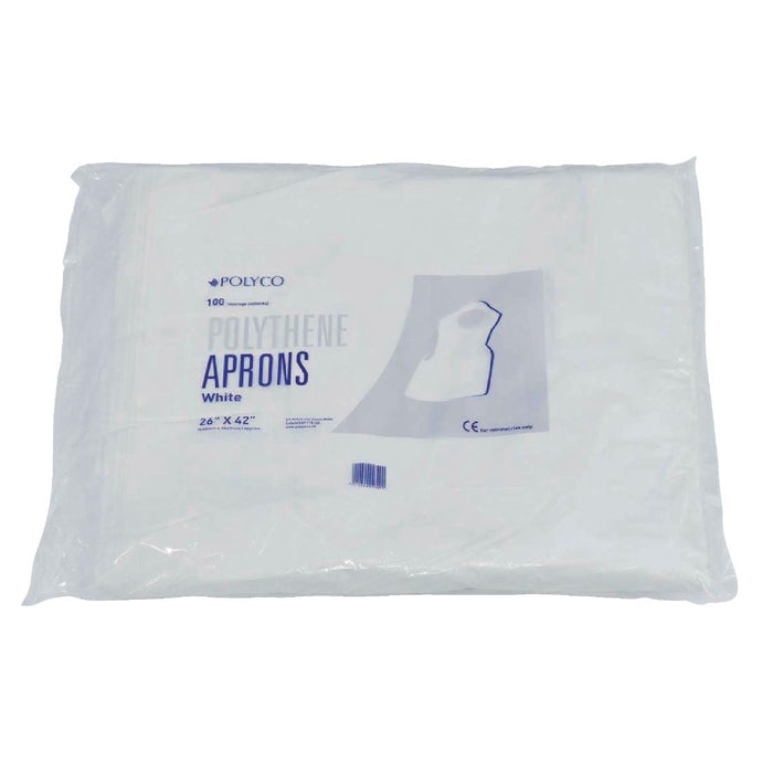 Disposable polyethyleen halterschorten 14,5 micron wit (100 stuks)