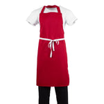 Whites halterschort polyester-katoen rood