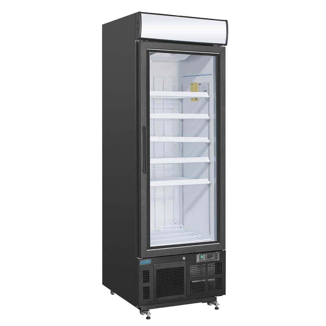 Polar G-Series Rechtopstaande Display Vriezer 412Ltr Zwart