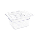 Vogue polycarbonaat 1/6 gastronorm container 100mm transparant