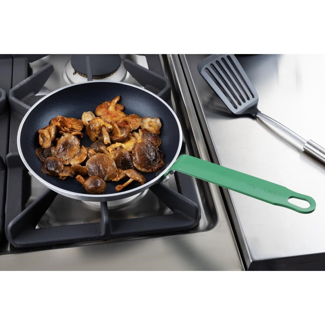 Hygiplas Teflon Platinum Plus anti-aanbak koekenpan 240mm groen handvat
