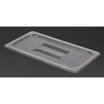 Vogue polycarbonaat 1/3 gastronorm deksel transparant