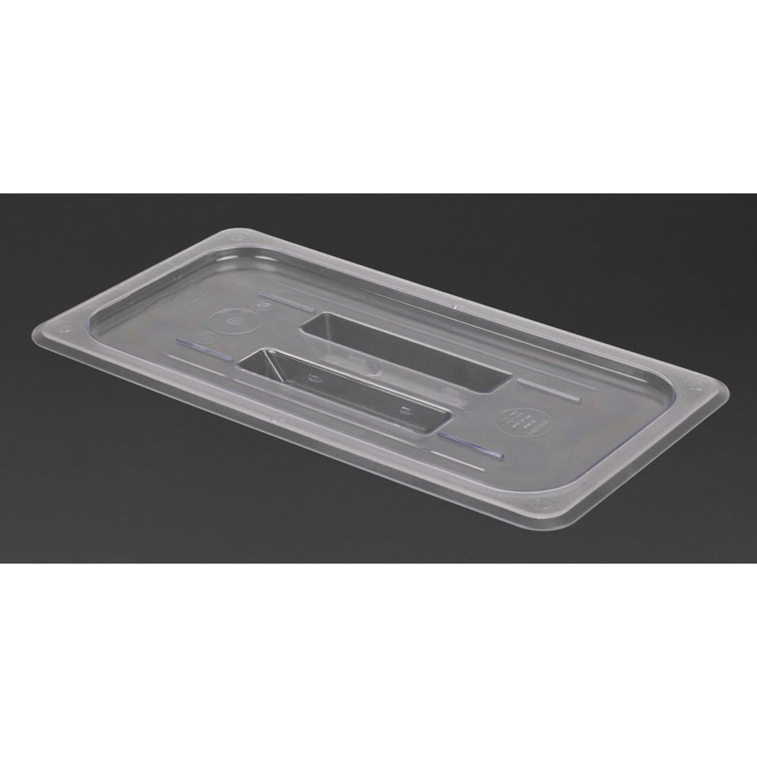 Vogue polycarbonaat 1/3 gastronorm deksel transparant
