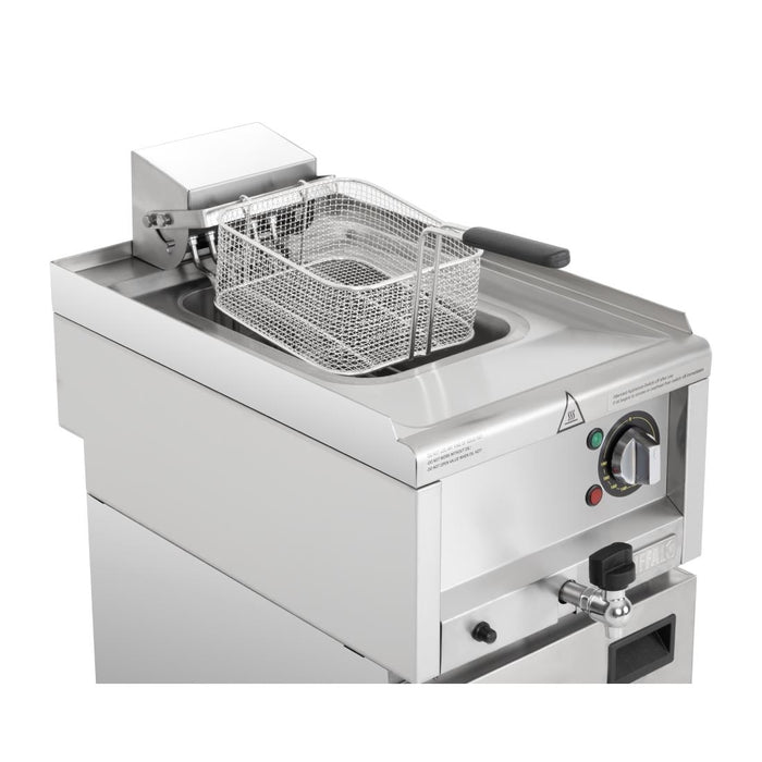 Buffalo 600 Serie Vrijstaande Enkele Tank Elektrische Friteuse 8Ltr
