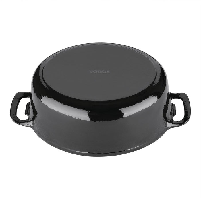 Vogue ovale inductie braadpan zwart 6L
