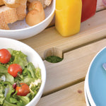 Rowlinson ronde houten picknicktafel 200(Ø)cm