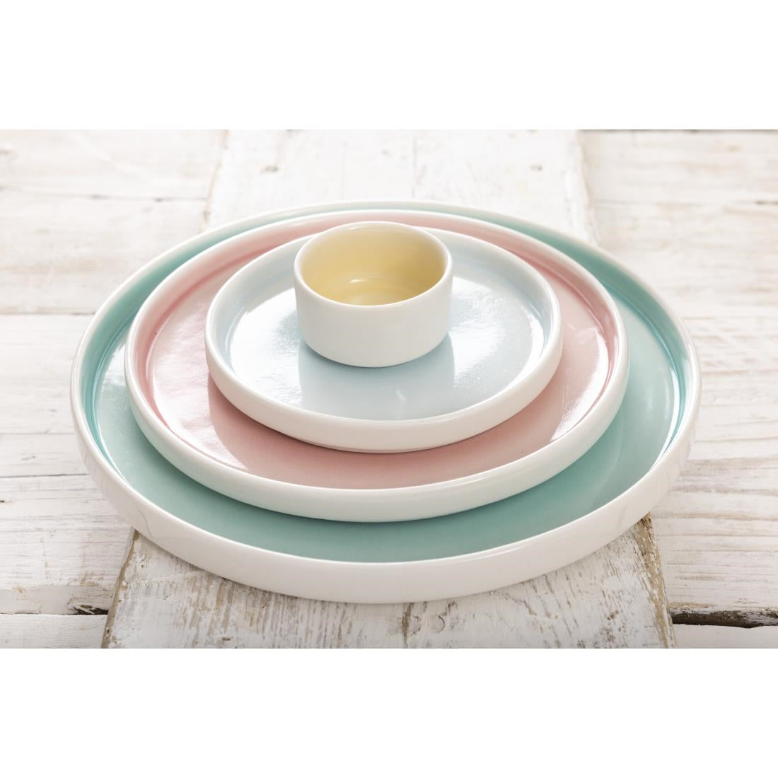 Olympia Fondant borden mint groen 270mm (4 stuks)