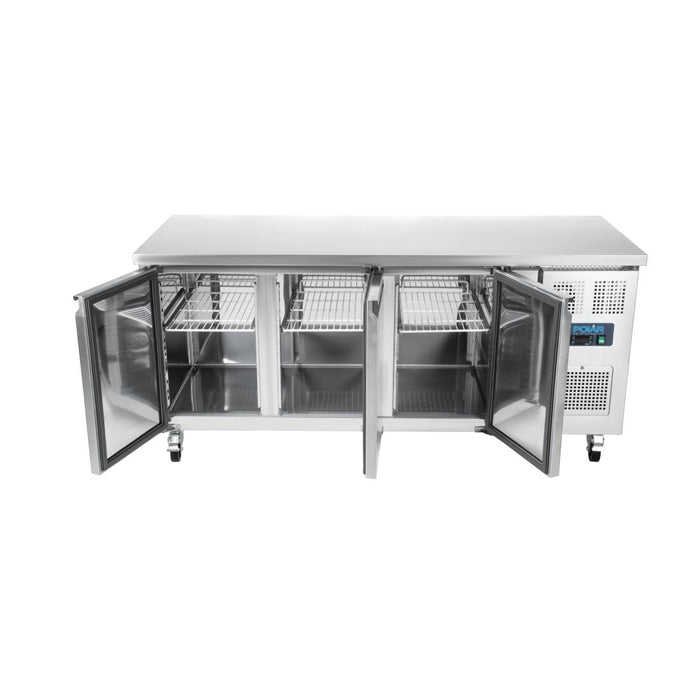 Polar U-serie 3-deurs koelwerkbank 417L